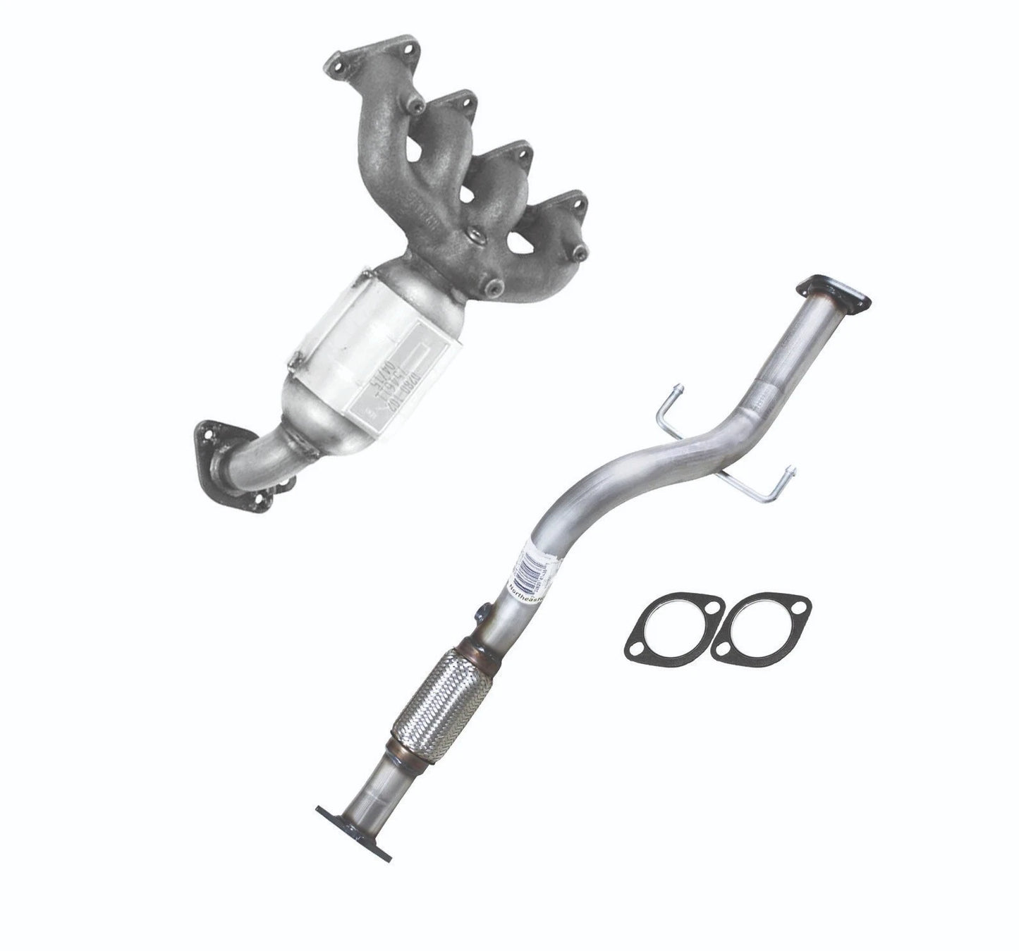 Fits Kia RIO 1.6L 2006-2011 Front Manifold Catalytic Converter & Front Flex Pipe