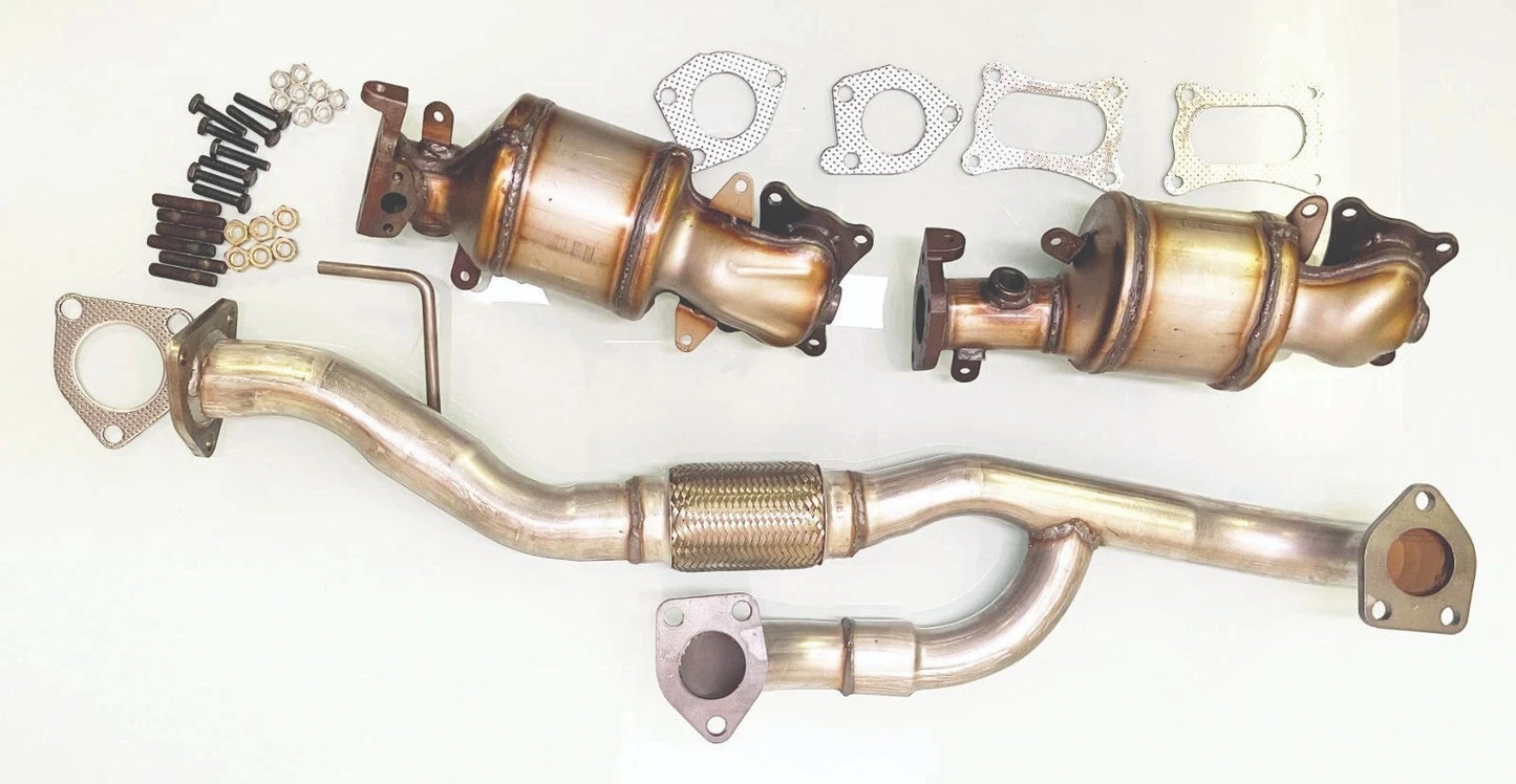 Fits Honda Accord 3.5L FLEX PIPE & BANK1/BANK2 CATALYTIC CONVERTERS 2008-2012