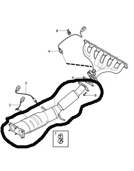 Volvo XC60 3.2L SINGLE Flex Pipe Catalytic Converter Assembly 2010 TO 2014 (2)