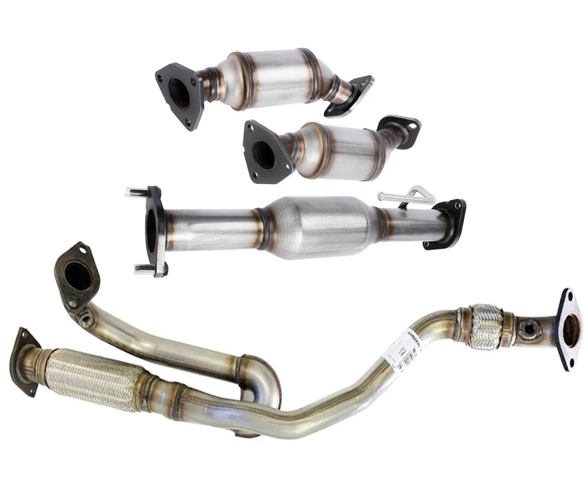 Buick Enclave 3.6L All Three Catalytic Converters & Front Flex Pipe 2009-2017