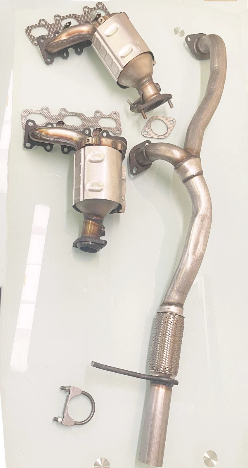 Ford Flex 3.5L Both Manifold Catalytic Converters & Flex Pipe 2013 TO 2019 3 Pcs