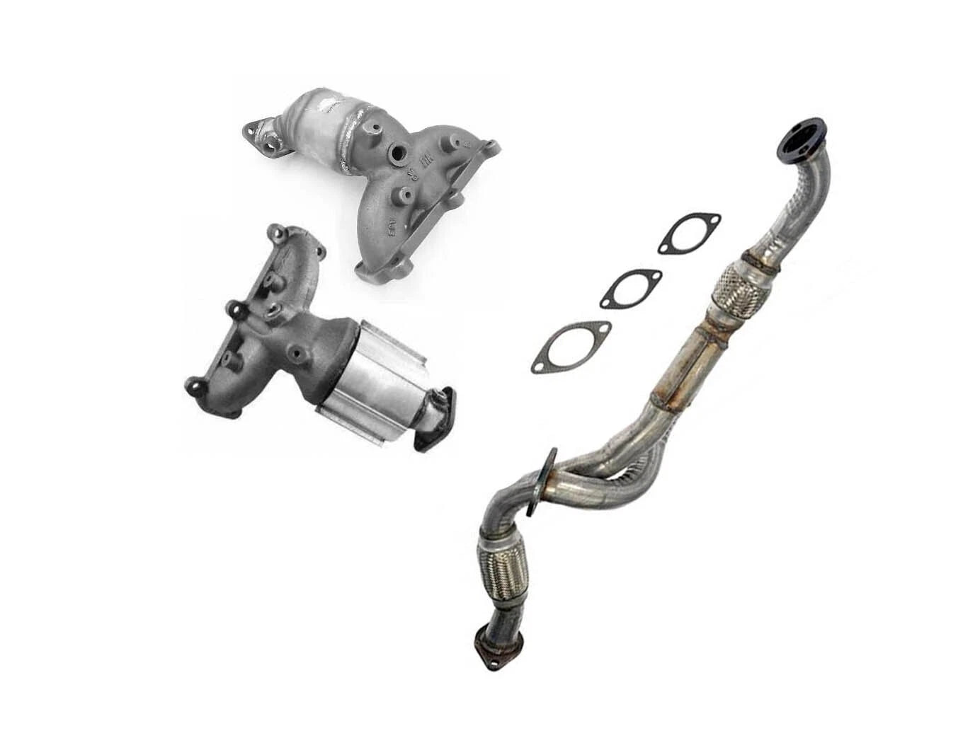 Fits Hyundai Santa Fe 2.7L Flex Pipe & Manifold Catalytic Converters 2007-2009