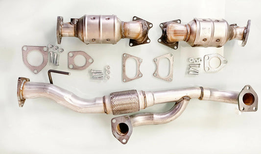 Acura TL 3.2L Both Manifold Catalytic Converter Front Flex Pipe 2004-2008