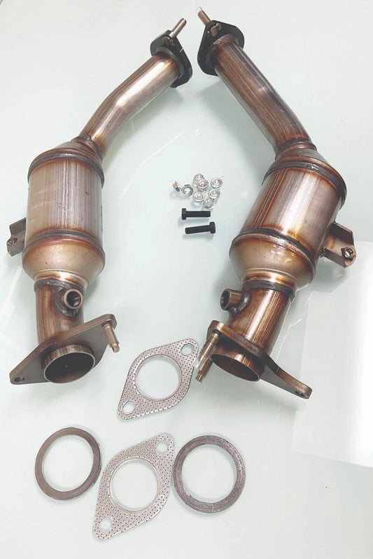 Fits 2016 TO 2023 Infiniti Q50 3.0L Both Rear Catalytic Converters Inc Gaskets