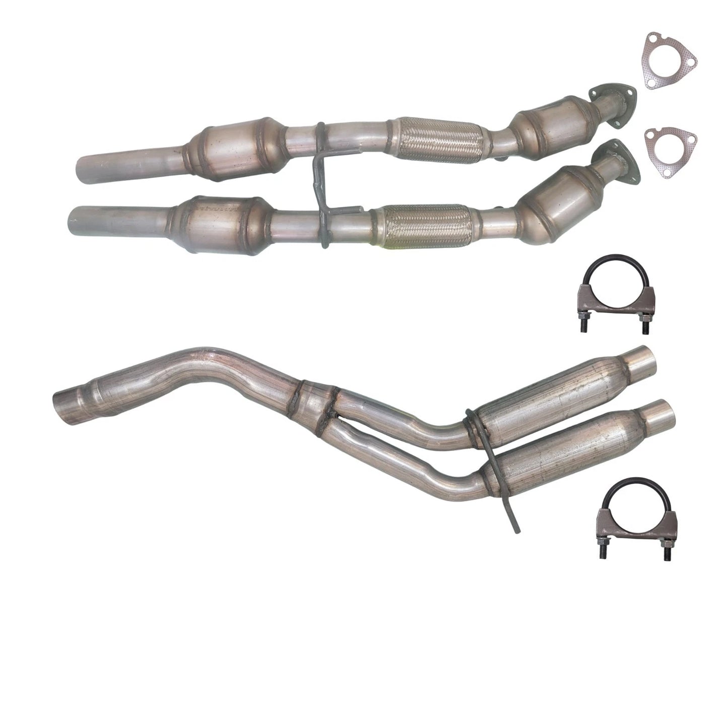 Fits 2018-2023 VW Atlas 3.6L V6 Front Exhaust Catalytic Converter & Resonator