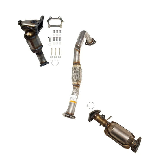 2015-2016 Honda CR-V 2.4L Front Flex Pipe + Front/Rear Catalytic Converters