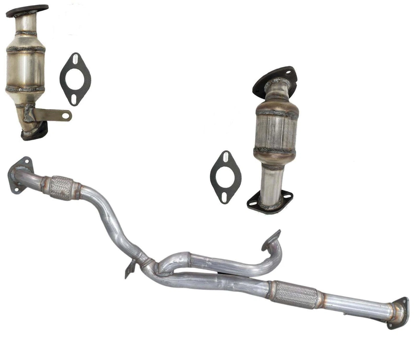 Chevy Traverse 3.6L FRONT Catalytic Converters Front & Flex Pipe 2009-2017