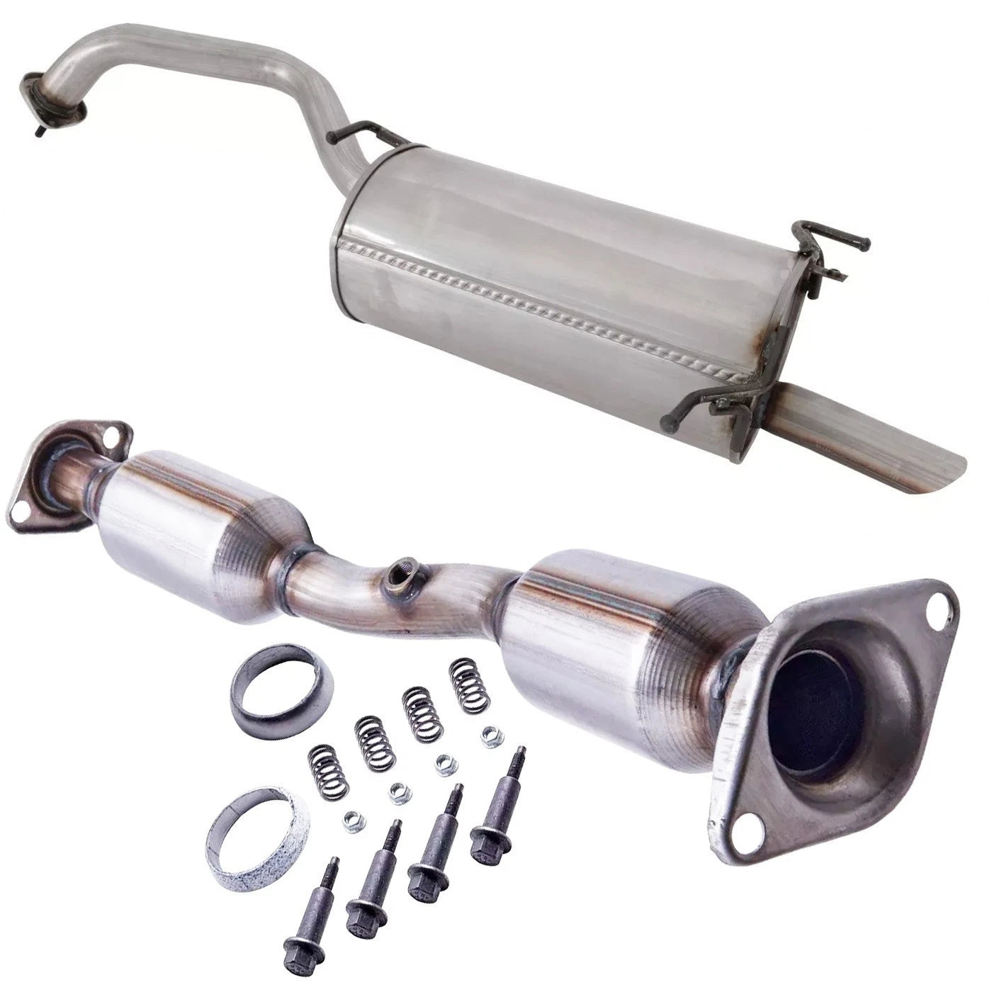 Fits Nissan Sentra 1.8L REAR Catalytic Converter & MUFFLER 2013-2018 DirectFit