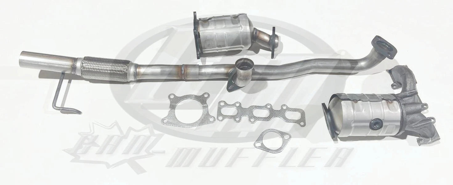Ford Edge 3.5L 3.7L Manifold Catalytic Converters & Front Flex Pipe 2011-2014