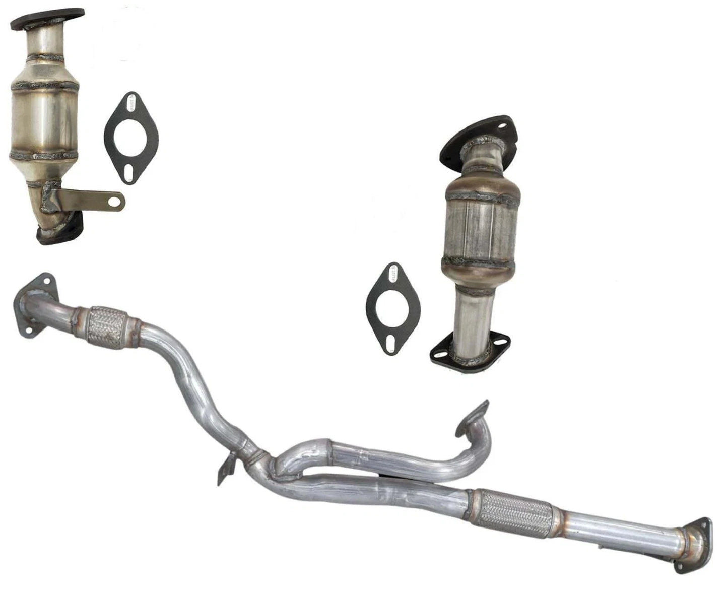 2007-2008 GMC Acadia 3.6L V6 Front Catalytic Converter Set & Front Flex Pipe