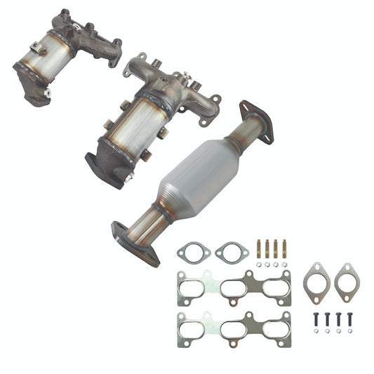 Fits Hyundai Santa Fe 2.7L Both Manifold Catalytic Converter & Rear 2007-2009