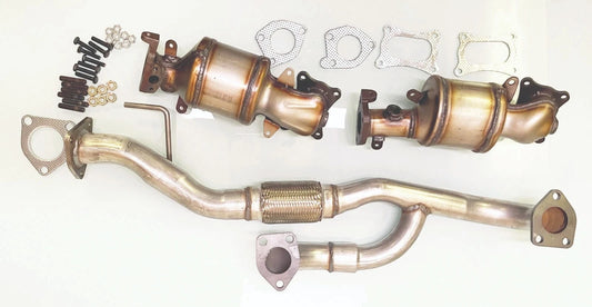 Fits Honda Accord 3.5L FLEX PIPE & BANK1/BANK2 CATALYTIC CONVERTERS 2008-2012